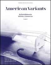 American Variants Orchestra sheet music cover
